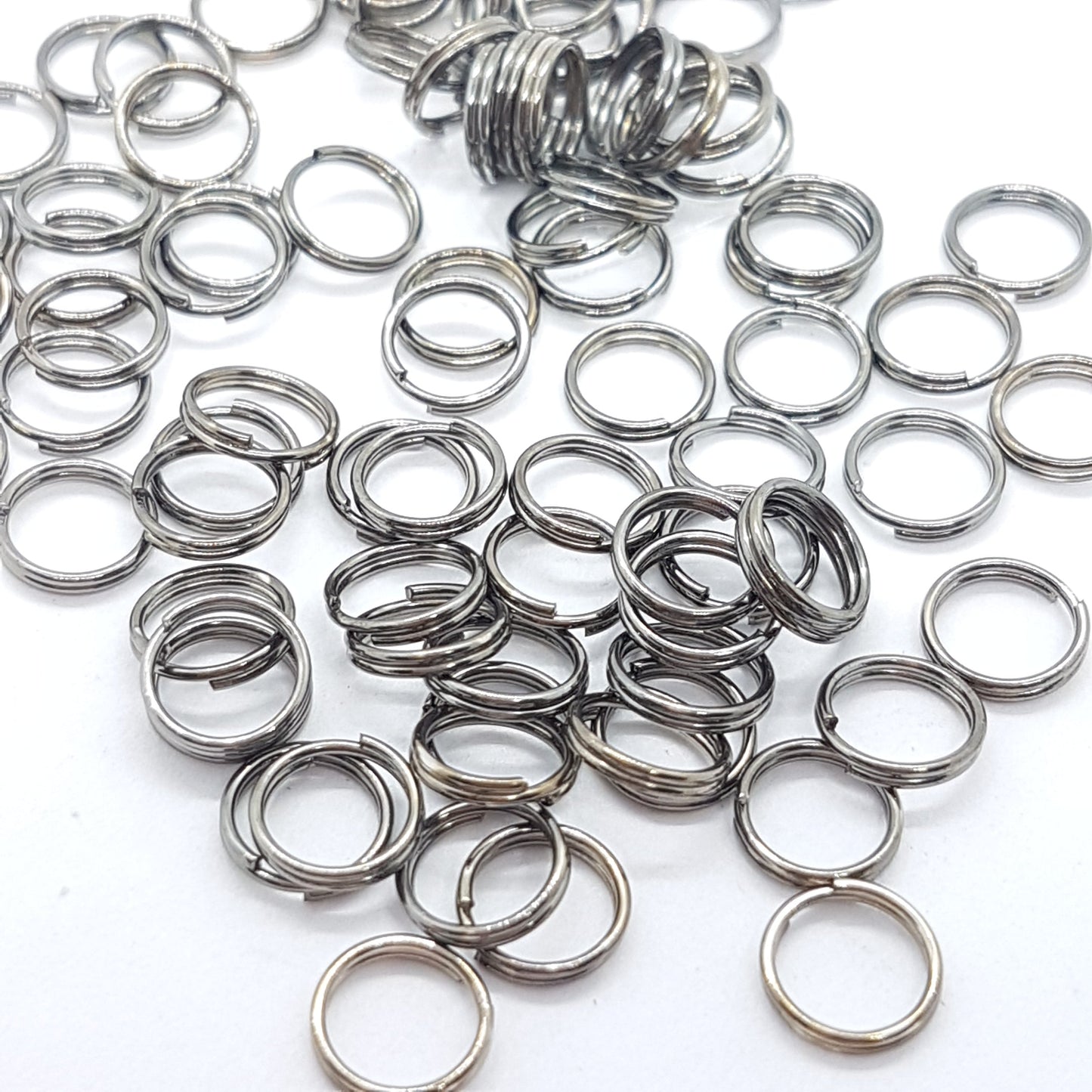 7mm Black Split Rings 100pc