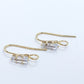 6pc Cubic Zirconia Earring Hooks