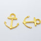 10pc Gold Anchor Charms