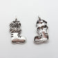 10pc Antique Silver Stocking Charms