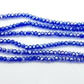 Blue Crystal Rondelle Beads Approx 145 beads