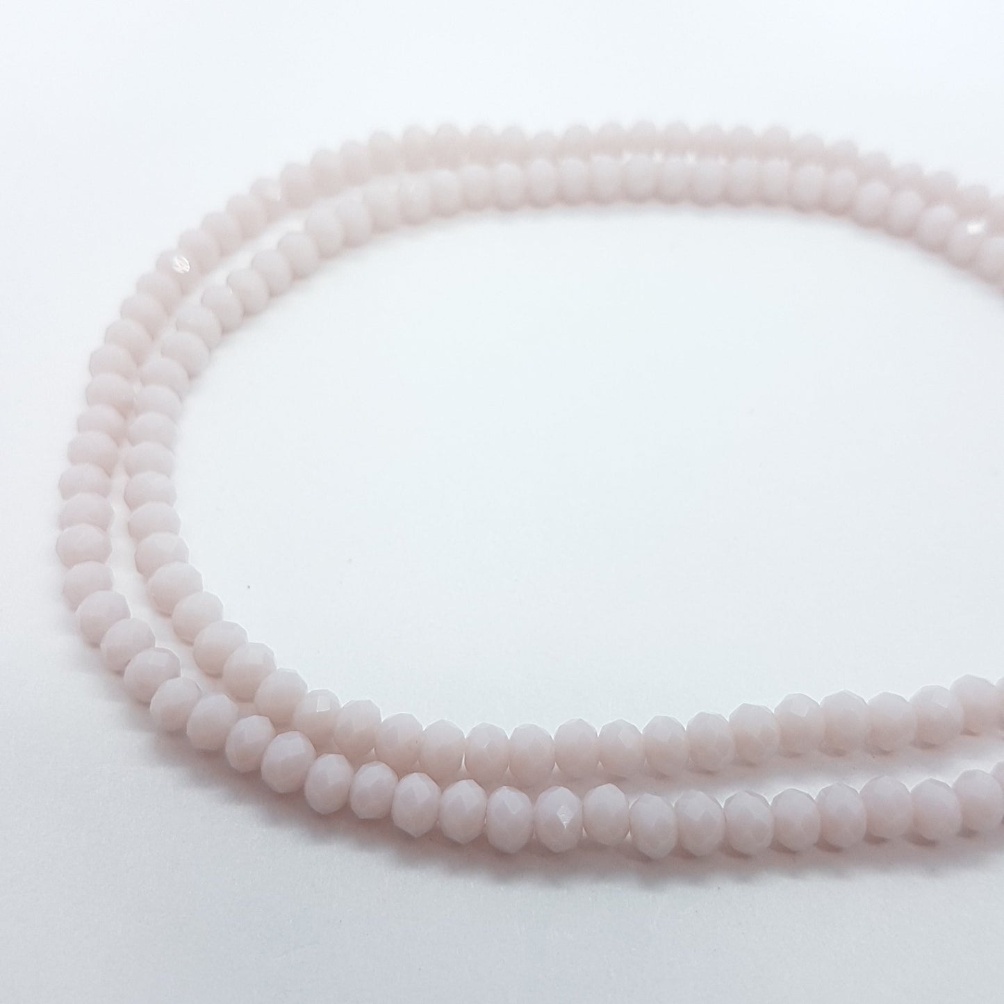 Lilac Crystal Rondelle Beads Approx 150 beads