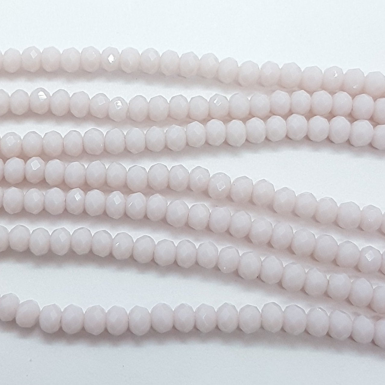 Lilac Crystal Rondelle Beads Approx 150 beads