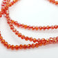 200pc Red Round Crystal Beads
