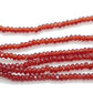 Tiny Red Crystal Rondelle Beads Approx 200 beads