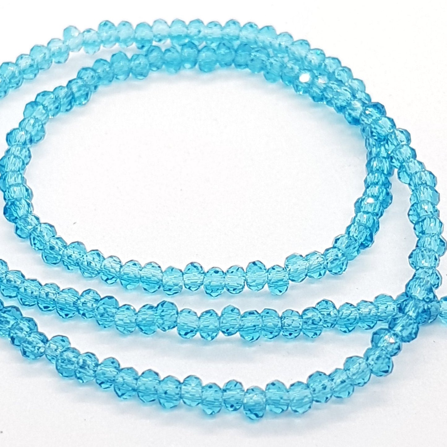 Tiny Crystal Rondelle Beads 1.5x2.5mm Approx 200 beads