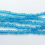 Tiny Crystal Rondelle Beads 1.5x2.5mm Approx 200 beads