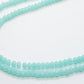 Tiny Blue Crystal Rondelle Beads Approx 200 beads
