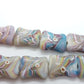 10pc Rainbow Swirl Funky Lampwork Bead