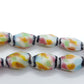 Colourful Rectangle Lampwork Glass Beads