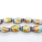 Colourful Rectangle Lampwork Glass Beads