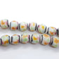 Colourful Round Lampwork Glass Bead