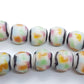 Colourful Round Lampwork Glass Bead