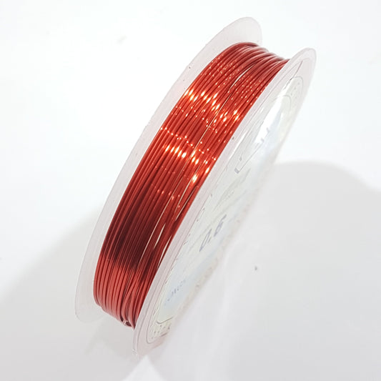6M Red Colour Copper Wire 22g