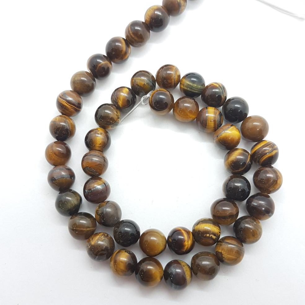 8mm Tiger's Eye Bead Strand