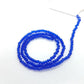 Tiny Dark Blue Crystal Rondelle Beads Approx 200 beads