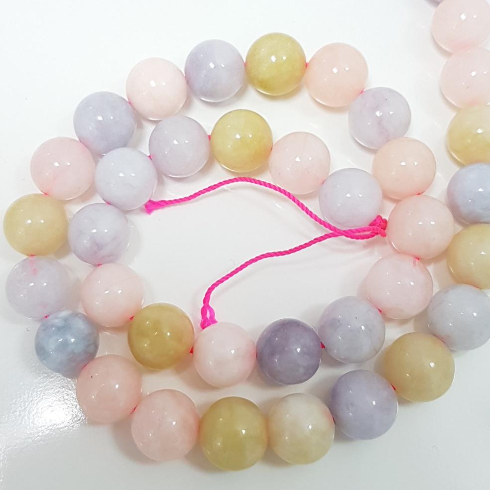 10mm Morganite Gemstone Beads
