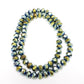 Large Metallic Crystal Rondelle Beads Approx 70 beads