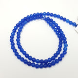 3.5mm Dyed Blue Jade Gemstone Beads
