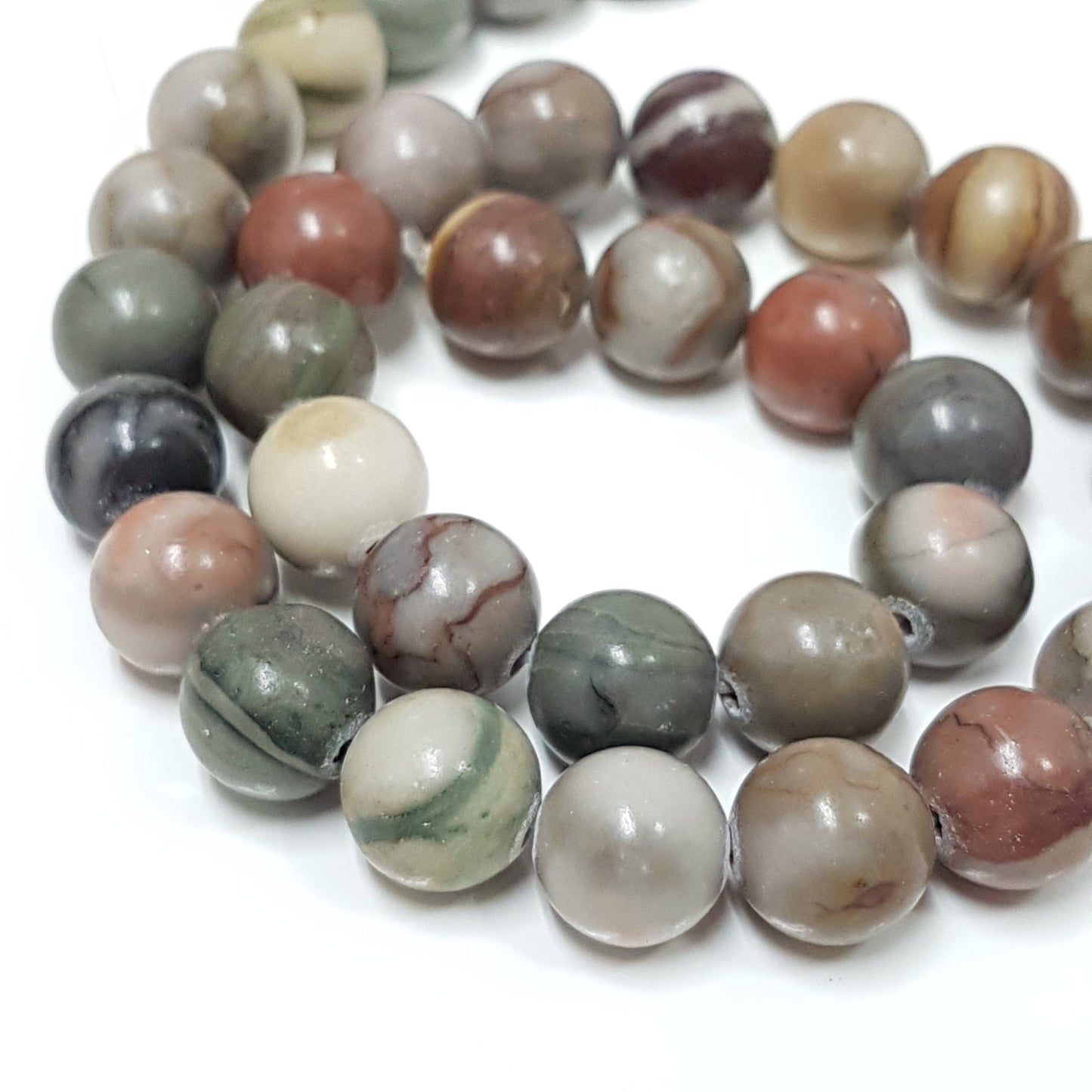 9mm Jasper Gemstone Beads