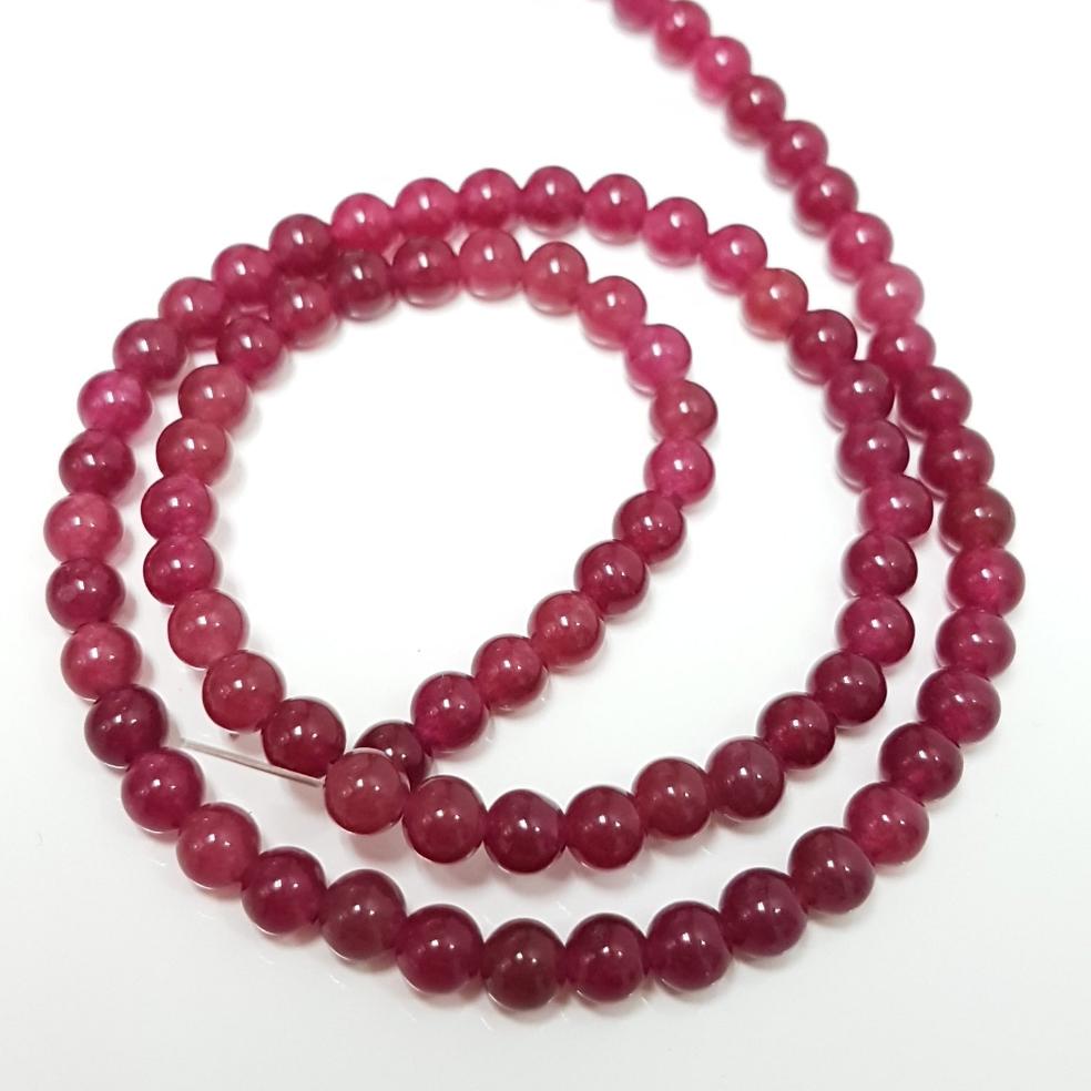 4mm Dyed Jade Gemstone Beads