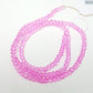 2.5mm Pink Crystal Rondelle Beads Approx 245 beads