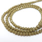 Army Green Crystal Rondelle Beads Approx 145 beads
