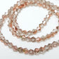 4mm Half Coated Crystal Glass Bicones