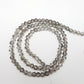 4mm Grey Crystal Glass Bicones
