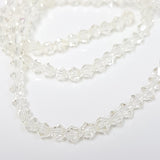 4mm Light Yellow Crystal Glass Bicones