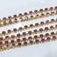 Indian Pink Preciosa Rhinestone Chain ss8
