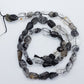 Black Rutilated Quartz Gemstone Nugget Beads