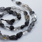 Black Rutilated Quartz Gemstone Nugget Beads
