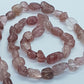 Strawberry Quartz Gemstone Nugget Beads
