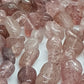 Strawberry Quartz Gemstone Nugget Beads