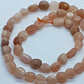 Pink Moonstone Gemstone Nugget Beads