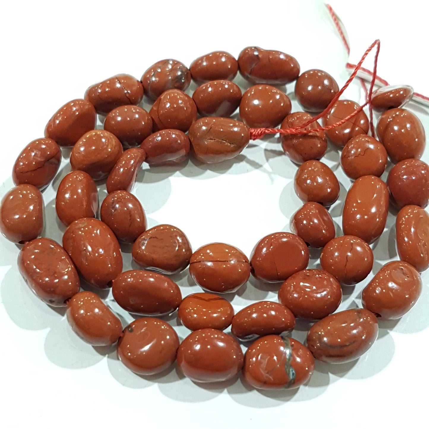 Red Jasper Gemstone Nugget Beads