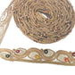 5m Gold Colourful Rhinestone Trim