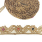 5m Dark Gold Indian Rhinestone Trim