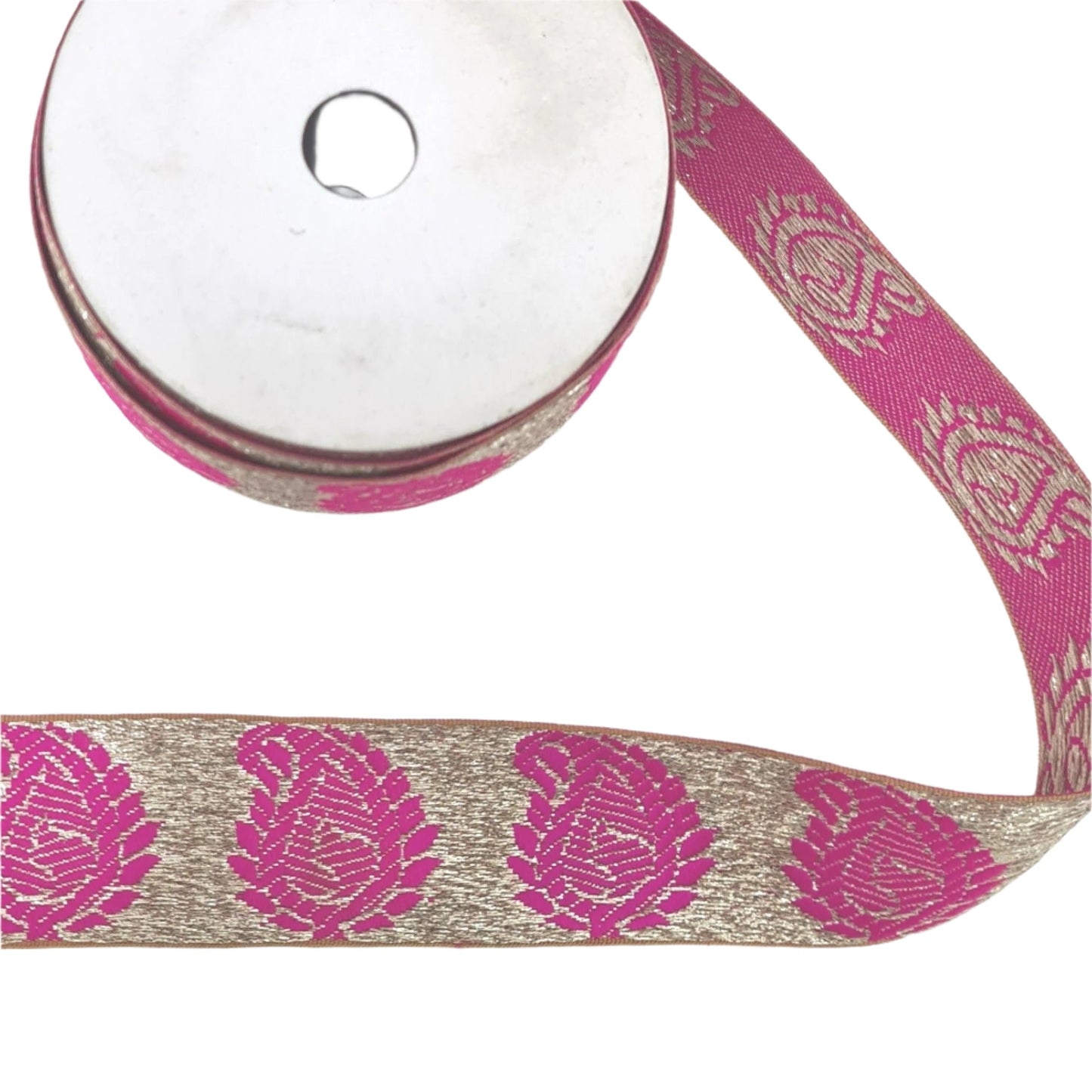 5m Pink and Gold Indian Trim