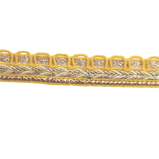 9m Yellow and Gold Indian Trim