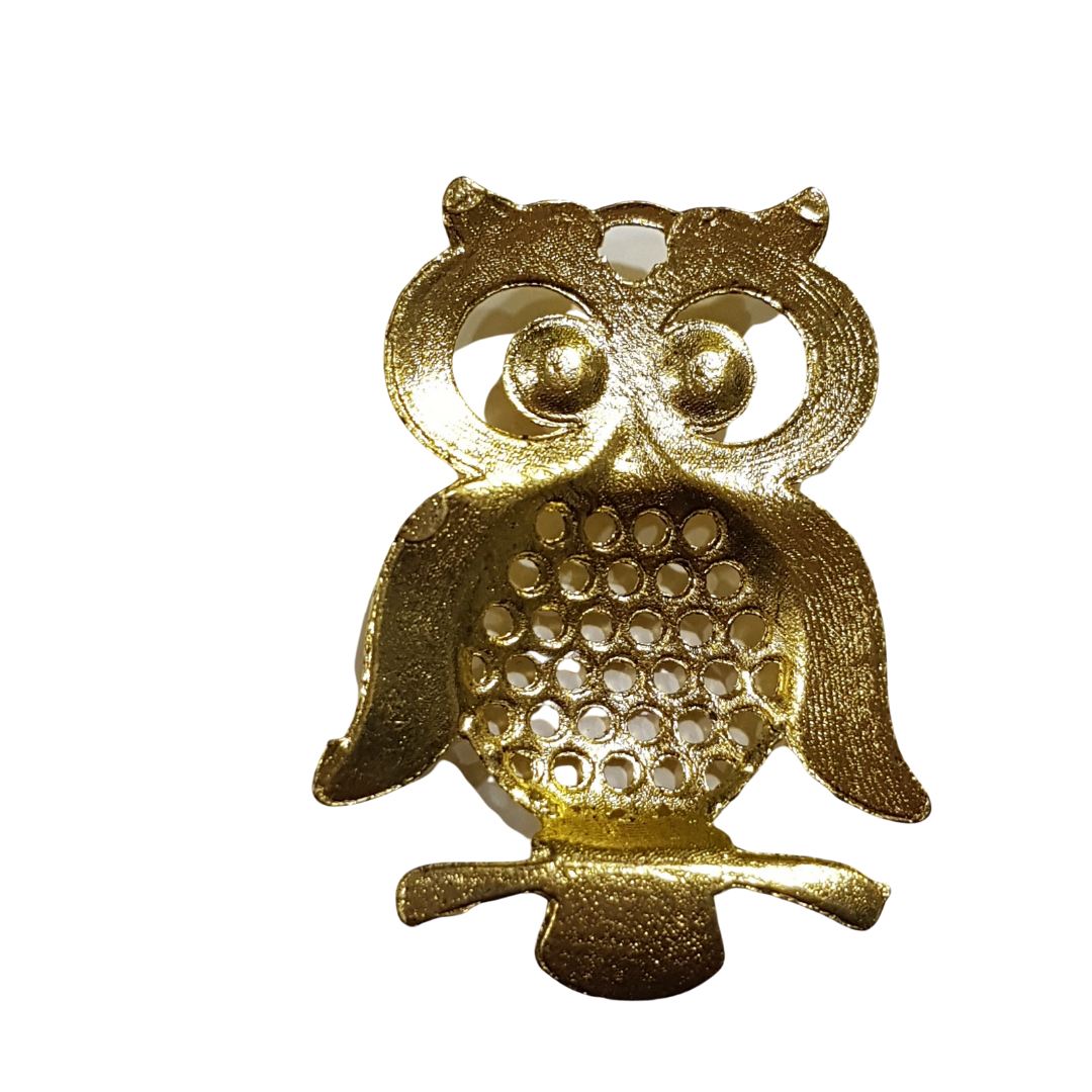 1pc Gold Owl Pendant
