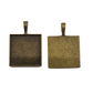 2pc 25mm Square Cabochon Settings