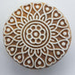 LAST1! Round Floral Indian Block Stamp