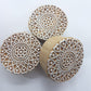 LAST1! Round Floral Indian Block Stamp