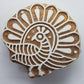 Peacock Indian Block Stamp