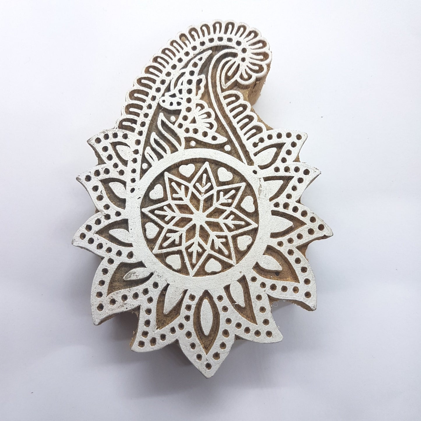 Large Paisley Block Stamp