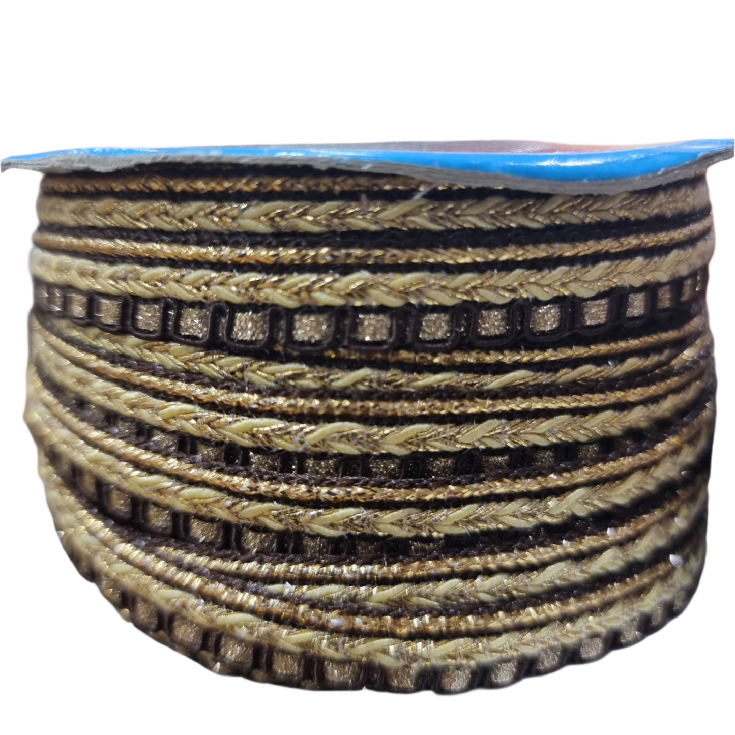 5m Brown and Gold Indian Trim