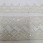 White Lace & sequinned  Trim
