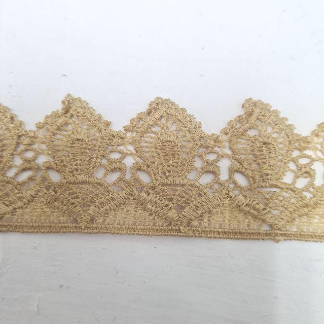 9m Light Brown Lace Trim